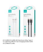 Cable de Datos U63   USB C a Lightning  20W/PD  1.2M  Blanco  SJ484  USAMS - Imagen 6