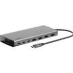 BELKIN INC015BTSGY HUB 8 EN 1 2 USB-C 3.2 1 USB-A 3.0 1 HDMI 1.4 2 HDMI 2.0