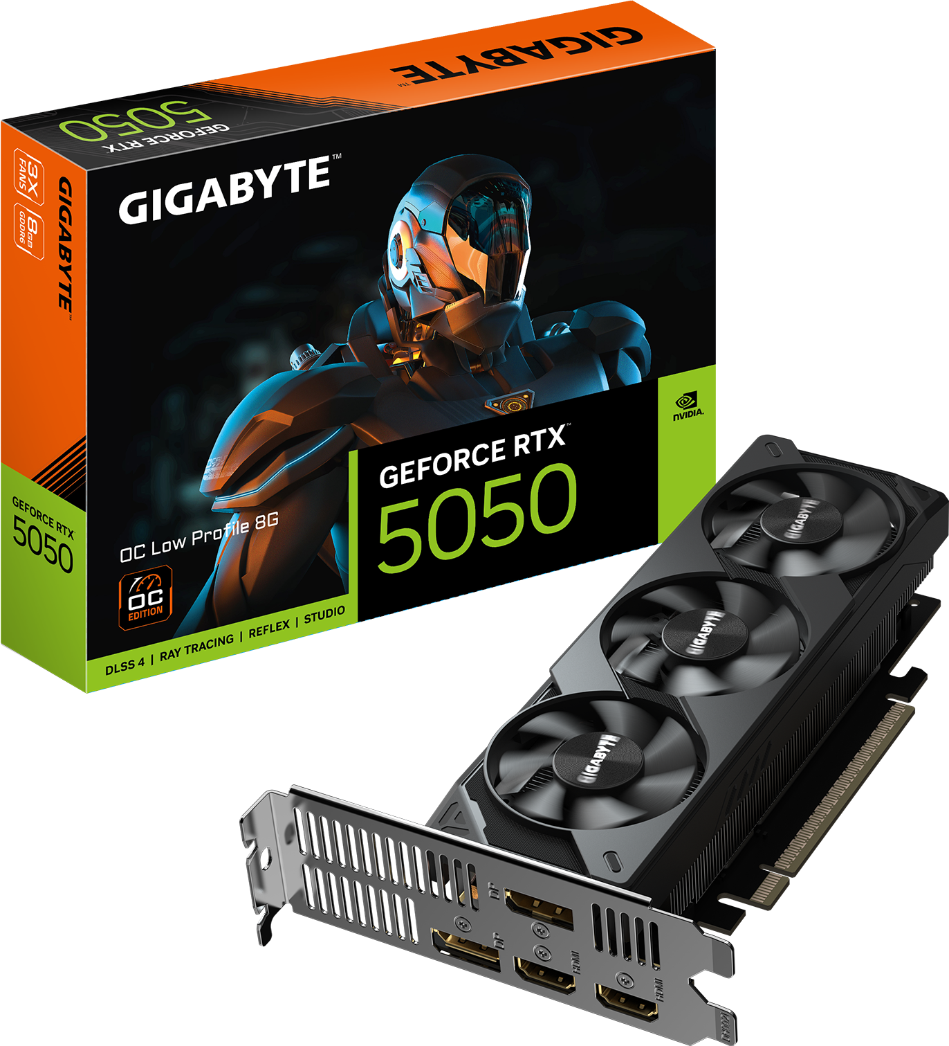 45922.png Placa De Video Gigabyte Rtx 5050 Oc 8 Gb De Perfil Bajo - Imagen 1