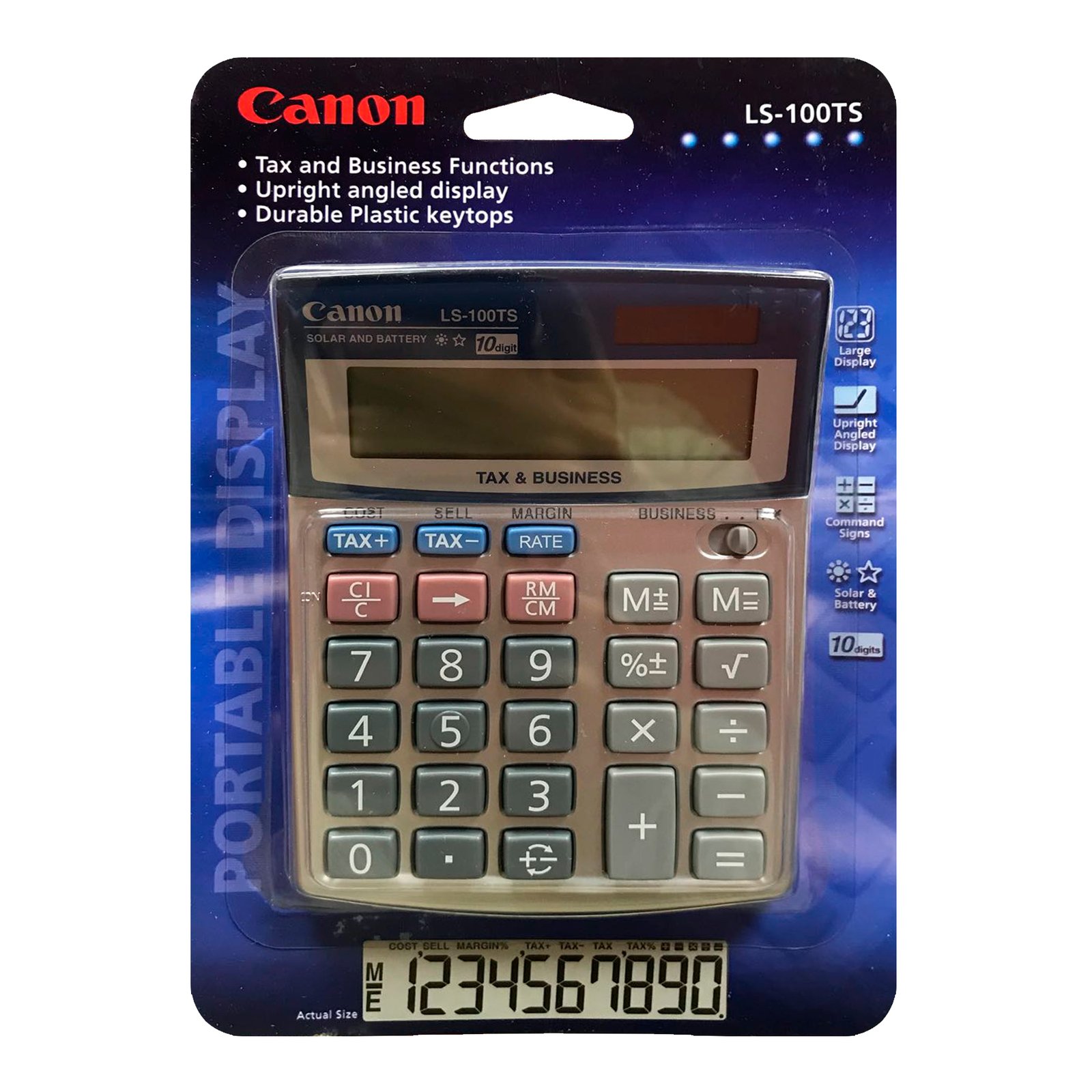5936A033BA-03.jpg Calculadora De Escritorio Canon Ls-100ts Carga Solar y Batería - Imagen 1