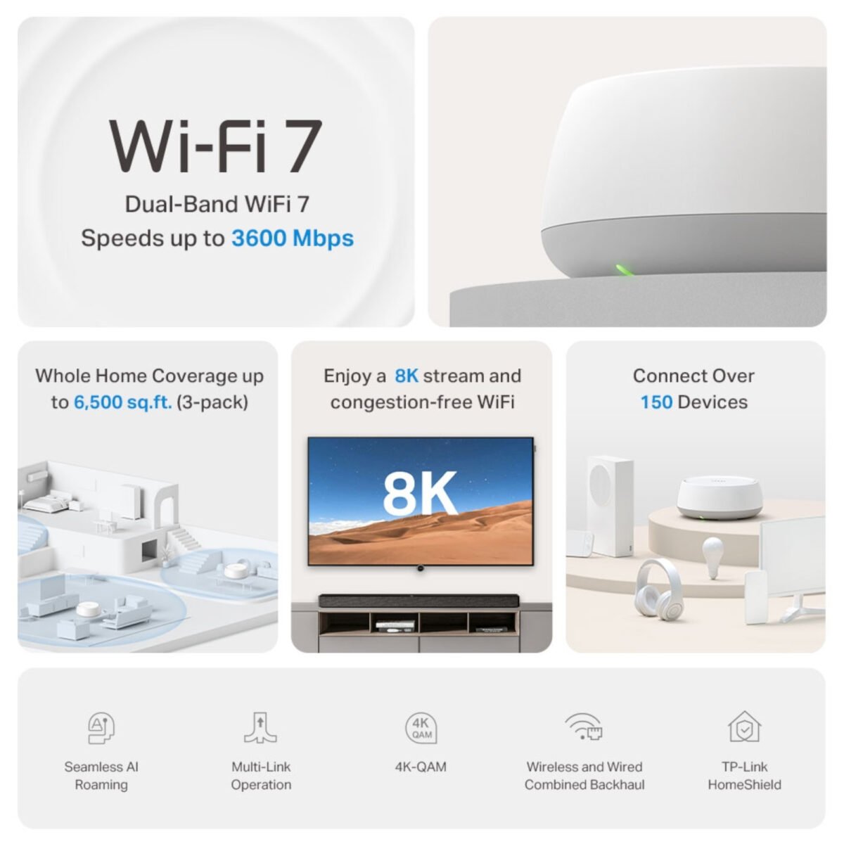 Router Mesh Tp-Link Deco Be22 Wi-Fi 7 X1u - Imagen 3