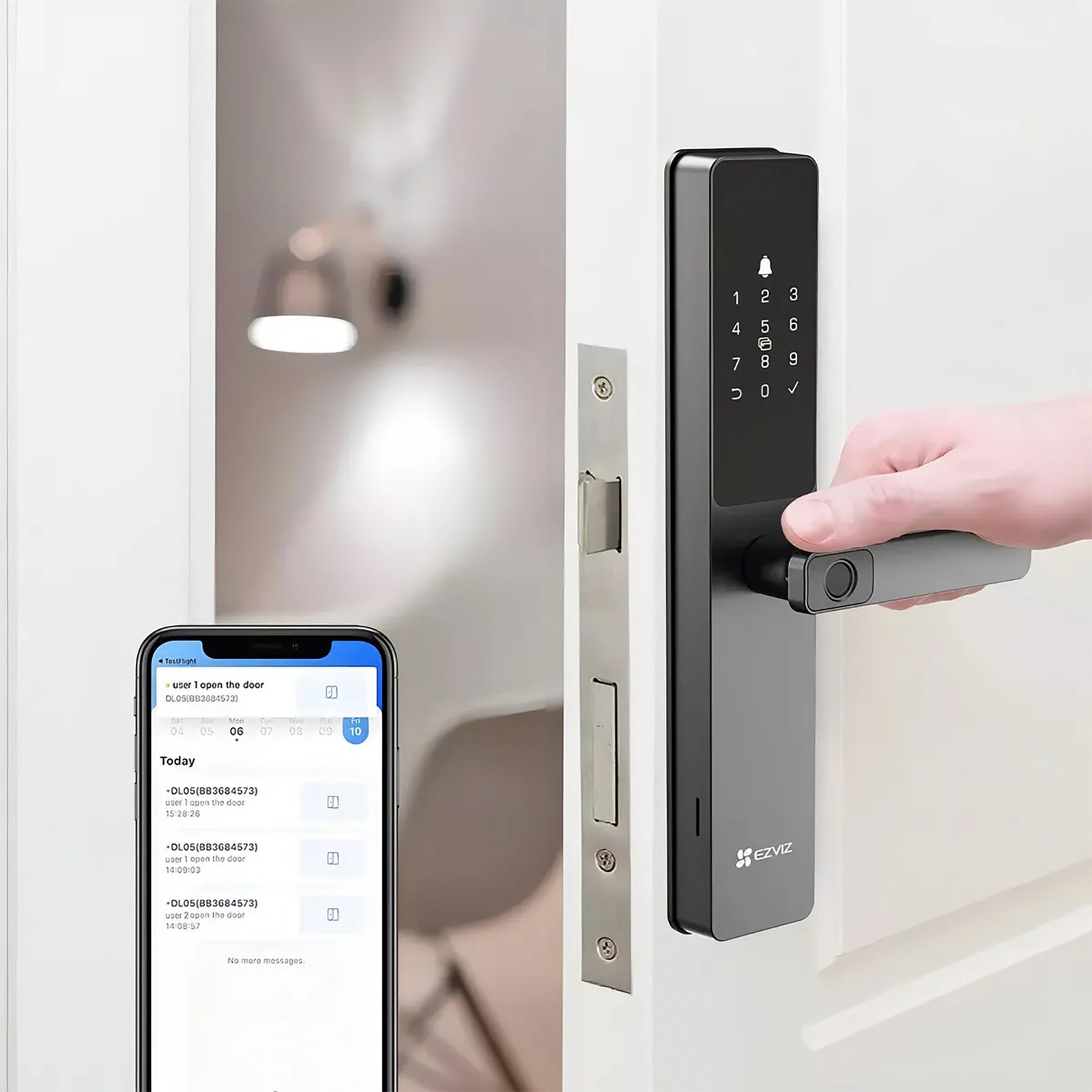 EZVDL05_04.jpg Cerradura Inteligente Ezviz DL05 Cilindro 6068 Ip65 Wifi Bt - Imagen 1