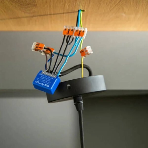 SHE1MINIGEN4BL_07.jpg Relé Inteligente Shelly Wifi Bluetooth Zigbee 1 Canal 8A