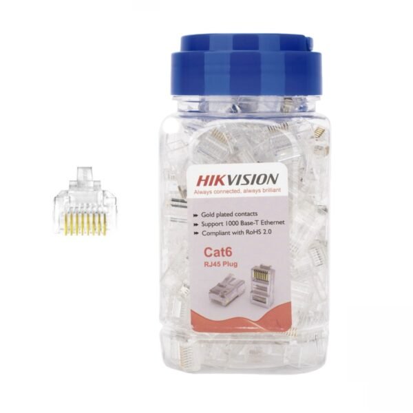 cdr-16f10995857ffe9bfb5bc2aee4567501 Conectores Hikvision RJ45 Cat6e 30U Paquete 100