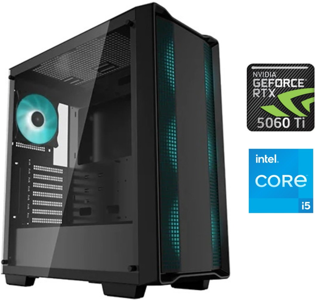 cdr-41adb01bc5daffaac37462237a340667 Equipo Gamer Core i5 12400F, 16GB, 1TB, RTX 5060Ti 8GB - Imagen 1