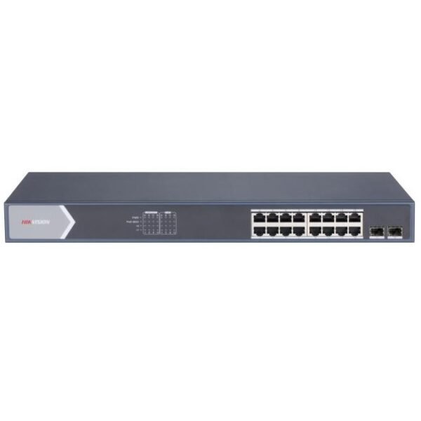 cdr-47c4c6fd2d47237a16f682495f29312a Switch PoE Hikvision DS-3E1518P-SI Smart 16 Puertos Gigabit