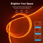 Tira de Luces LED Neon   Silicona / Control Remoto IR / USB 12V / 5M / Blanco  PAEWJ-EU  Vention - Imagen 10