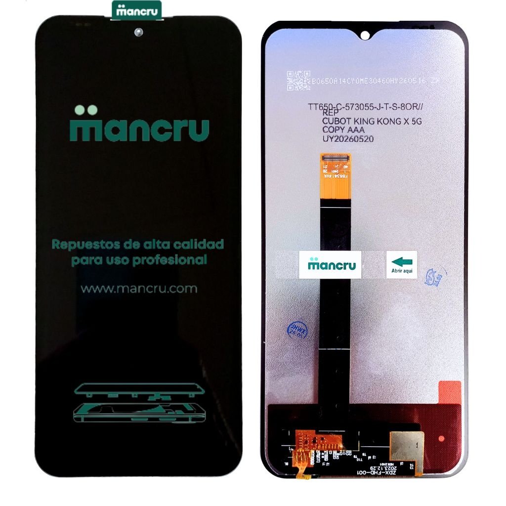 mancru-139960-8b8f8d73baa0e38fbdf35356a8051d8f Display Cubot King Kong X 5G Comp. Negro - Imagen 1