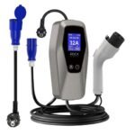 Cargador para Vehiculos Electricos Portatil RC-EV-04   7KW  6A/8A/10A/13A/16A/32A  Plateado  Roca - Imagen 4