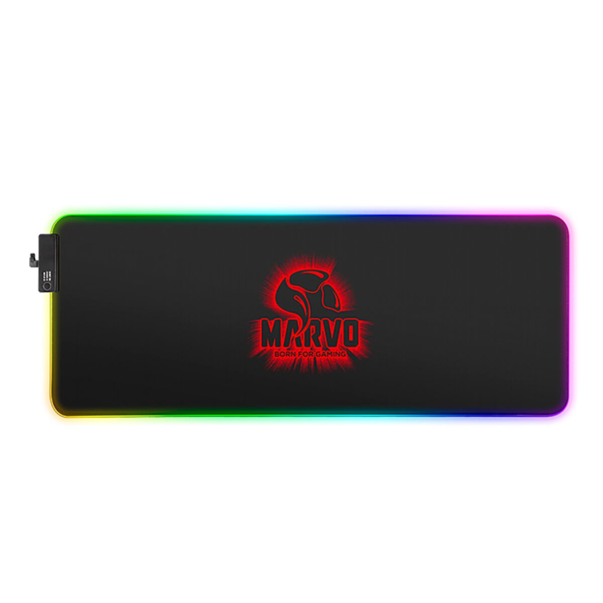 G45_01.jpg Mousepad Marvo Pro G45 Superficie De Microfibra Y Luz De Fondo