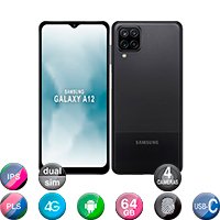 Samsung Galaxy A12 6,5" 4g 4gb 64gb Quad Cam 48mp