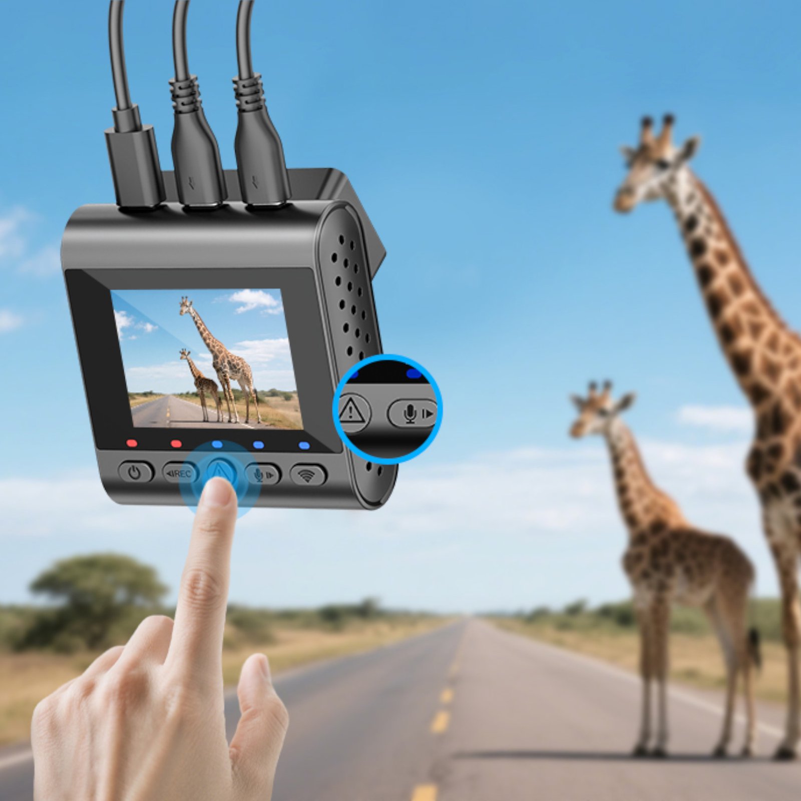 SJM60SDASH-05.jpg Cámara Para Auto Sjcam Dash Cam M60s 2'' 4K 140° - Imagen 1