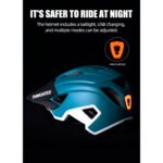 Casco Para Ciclista Con Visor Y Luz Thinkrider HT-30 - Imagen 2