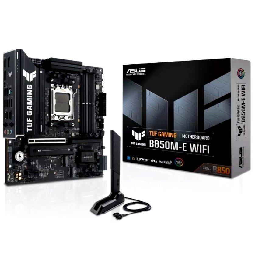 cdr-039d303be644b0cfa58f3957e6f0b191 Combo Gaming Asus TUF B850M-E WiFi LC III 360 750W Gold AM5