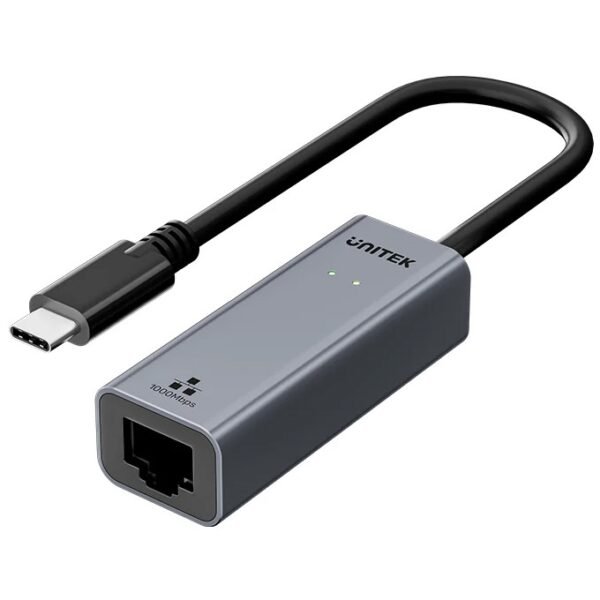 Adaptador Unitek USB-C a Gigabit Ethernet 5Gbps