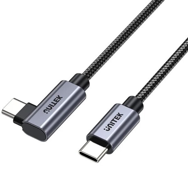 cdr-82239efea9c4f0a5902a6d74f6b078c0 Cable Unitek USB-C a USB-C 90 grados PD 100w 2m