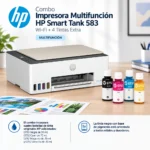 Combo Impresora Multifunción HP Smart Tank 583 Wi-Fi + 4 Tintas Extra
