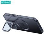 BH856   Case  Apple iPhone 15 Plus 6.7"  TPU Magnético  Transparente/Negro  Geying Series  USAMS