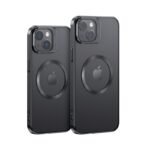 BH856   Case  Apple iPhone 15 Plus 6.7"  TPU Magnético  Transparente/Negro  Geying Series  USAMS - Imagen 2