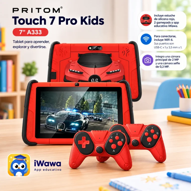 Tablet Pritom Touch 7 Pro Kids 7'' A333 3+5gb 32gb 2+0,3mp