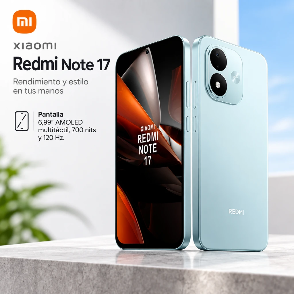 Xiaomi Redmi Note 17 6,99'' 4G 4+4gb 128gb 50+16mp
